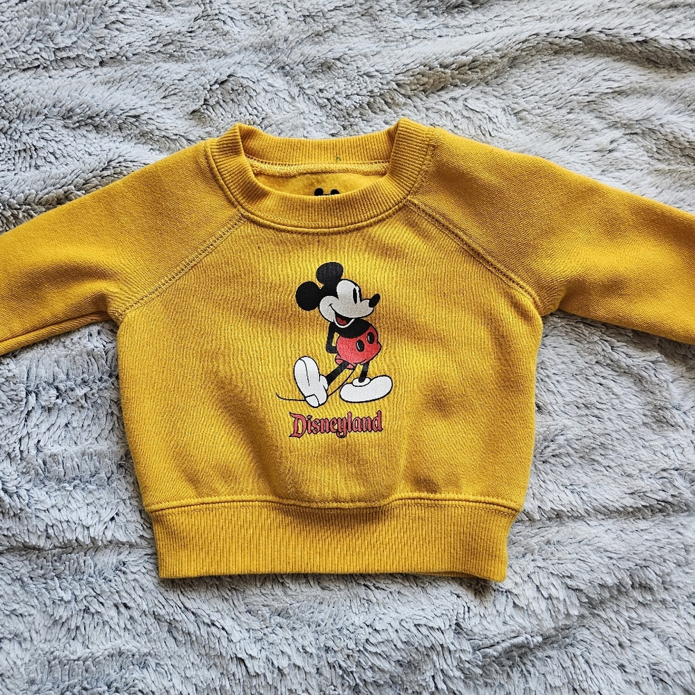 Disney Yellow Mickey Mouse Kids Sweater